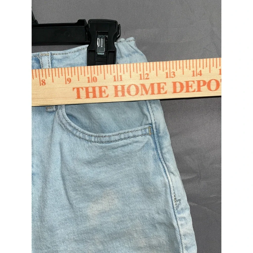 Gap‎ Denim Mom Jeans Girls 12 Blue Light Wash Skinny Leg Distressed Outdoor